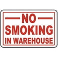 thumbnail image 1 of No Smoking in Warehouse Warning Sign - 8"x12" Tin Metal Vintage Decor, for Home Farm Bar Coffee Shop Club, 1 of 6