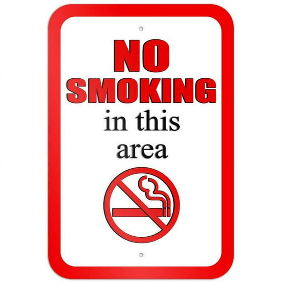 No Smoking in this Area Symbol Sign