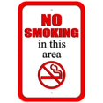 thumbnail image 1 of No Smoking in this Area Symbol Sign, 1 of 1