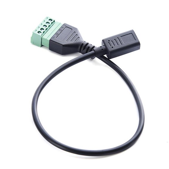 No Soldering Cable Type C USB Female To 5 Pin Screw Terminal Connector Cable for Easy DIY Projects & Quick Installations