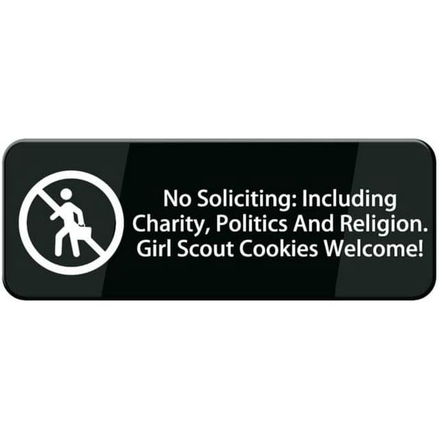 No Soliciting Including Charity Politics And Religion Girl Scout