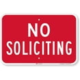 thumbnail image 1 of "No Soliciting" Sign | Size: 8 x 12 inch, 1 of 4