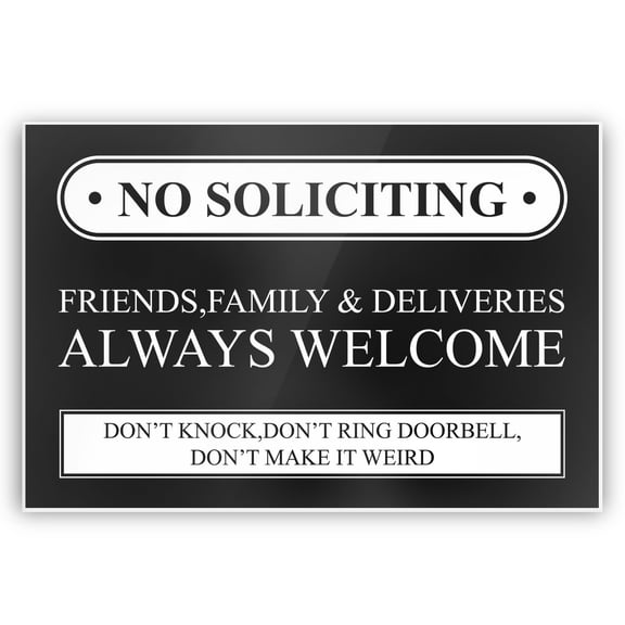 No Soliciting Sign for House