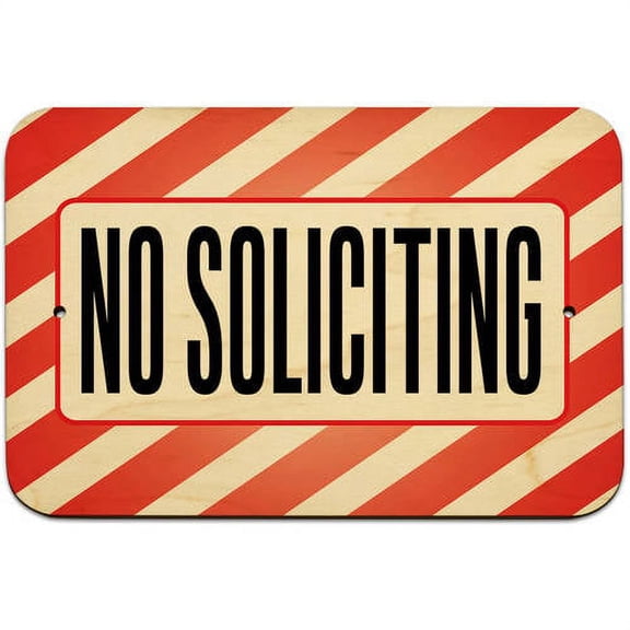 No Soliciting Sign