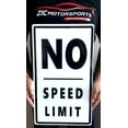 thumbnail image 1 of No Speed Limit Steel Sign -  20" X 12" Reproduction, 1 of 4