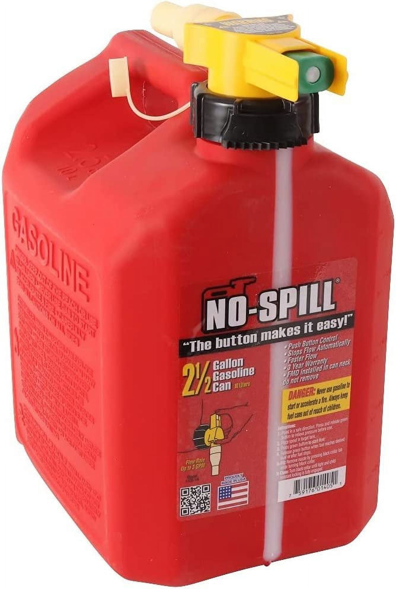 No-Spill 1405 2-1/2-Gallon Poly Gas Can