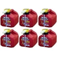 thumbnail image 1 of No-Spill 1415 1-1/4-Gallon Poly Gas Can (CARB Compliant) , 6 Pack, 1 of 2