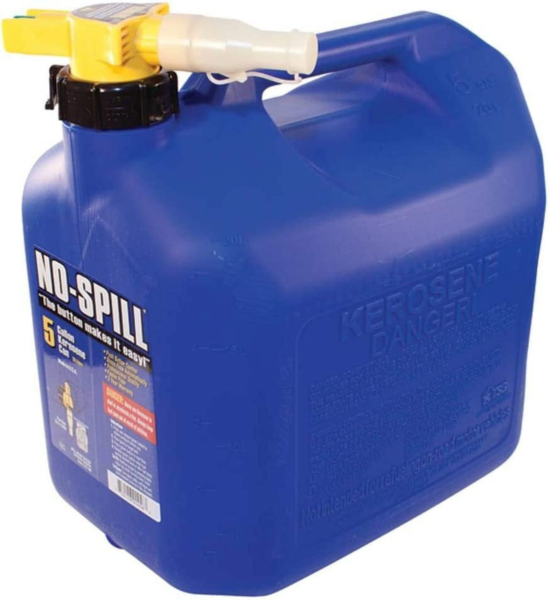 No-Spill 1456 5-Gallon Poly Kerosene Can, CARB & EPA Approved