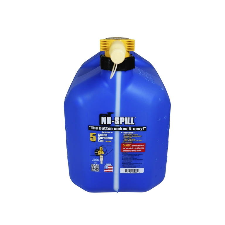 No-Spill 5 Gallon Kerosene Can, Blue - Walmart.com