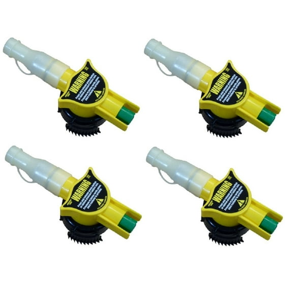No Spill 6132 Gas Can Nozzle Assembly / Spout Replacement Fits All No Spill Cans - Quantity of 4