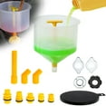 No Spill Coolant Funnel Kit, Universal Fitment, 15 Pieces Set, Cooling System Funnel Allows