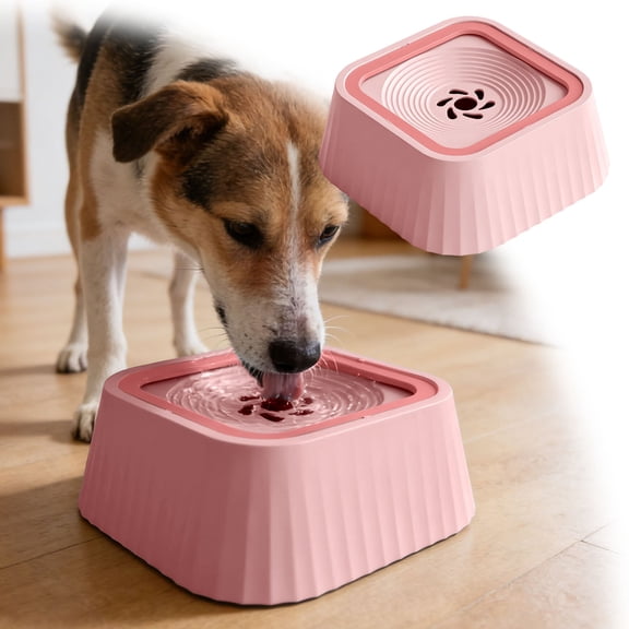No-Spill Dog Water Bowl - Floating Design Portable Pet Drinking Bowl for Indoor & Outdoor Use