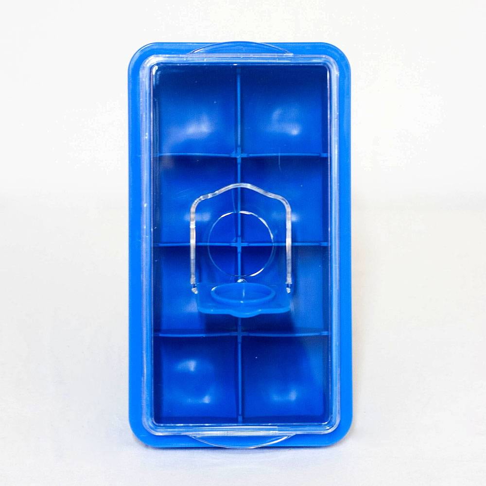 Joie Extra-Large Ice Cube Tray with Lid - Transparent/Blue, 1 ct
