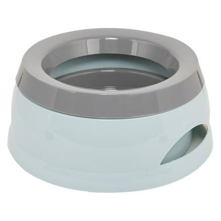No Spill Pet Water Bowl - Non Bottom 750mL/25oz Slow Water Feeders for Dogs Cats Travel Portable Pet Dish - Blue