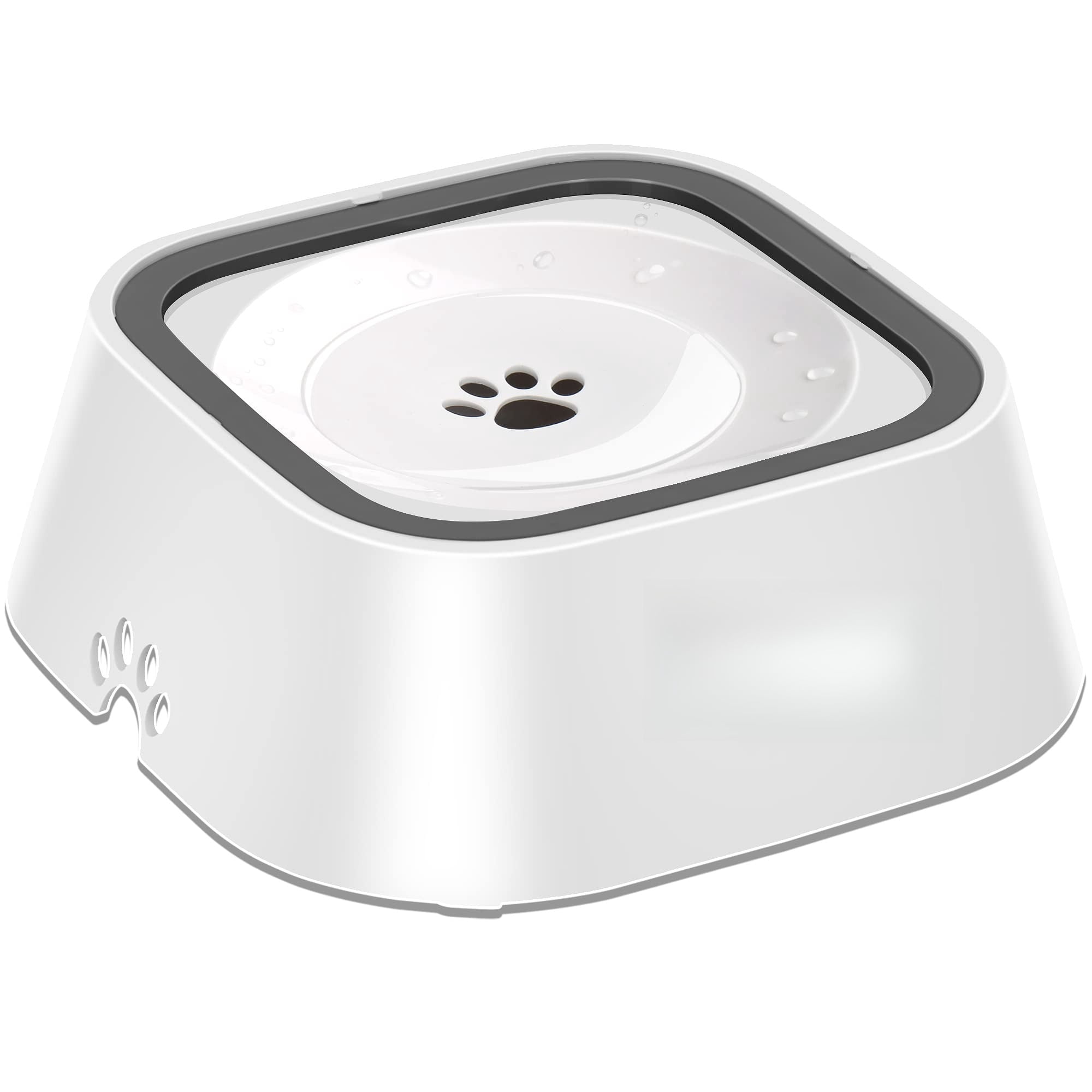 No-Spill Pet Water Bowl, Slow Water Feeder, No-Slip Pet Water Dispenser 35oz Feeder Bowl for Dogs and Cats-2Pcs
