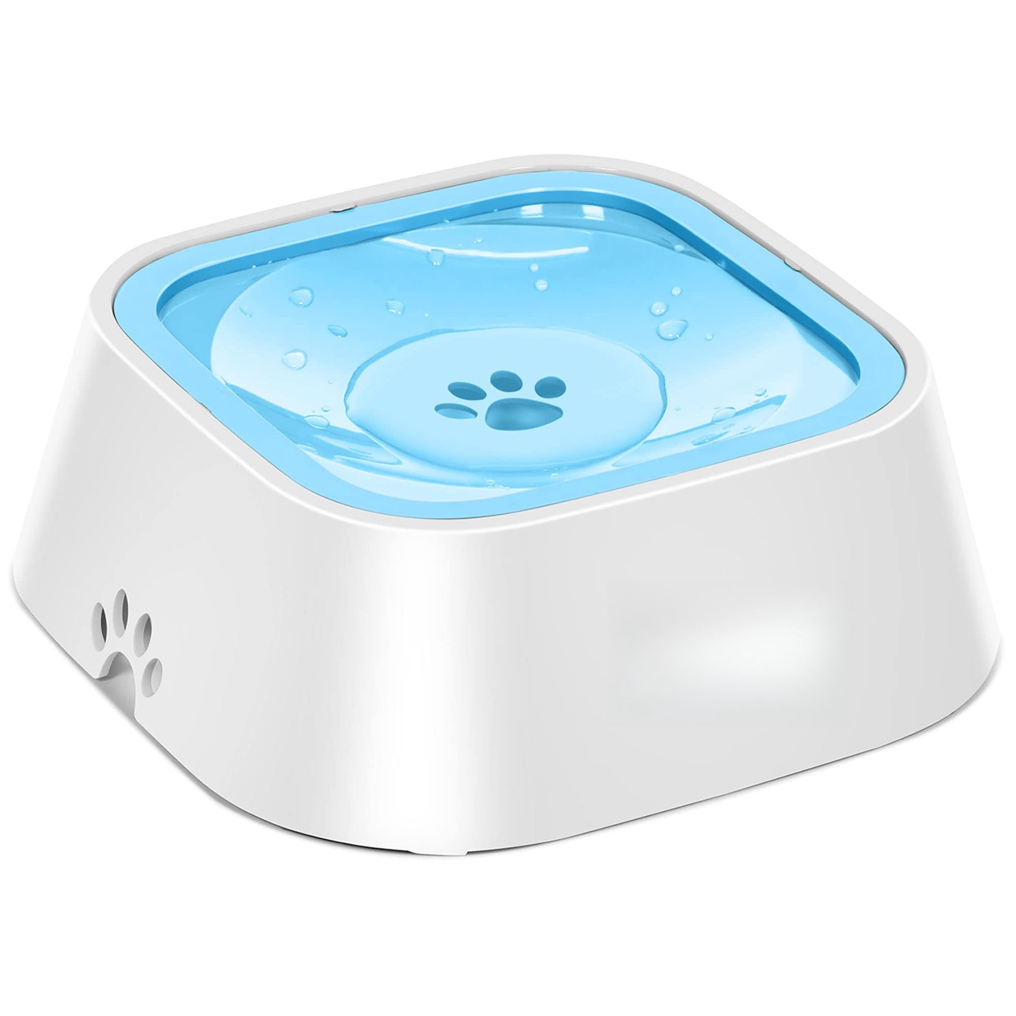 No-Spill Pet Water Bowl, Slow Water Feeder, No-Slip Pet Water Dispenser 35oz Feeder Bowl for Dogs and Cats-2Pcs