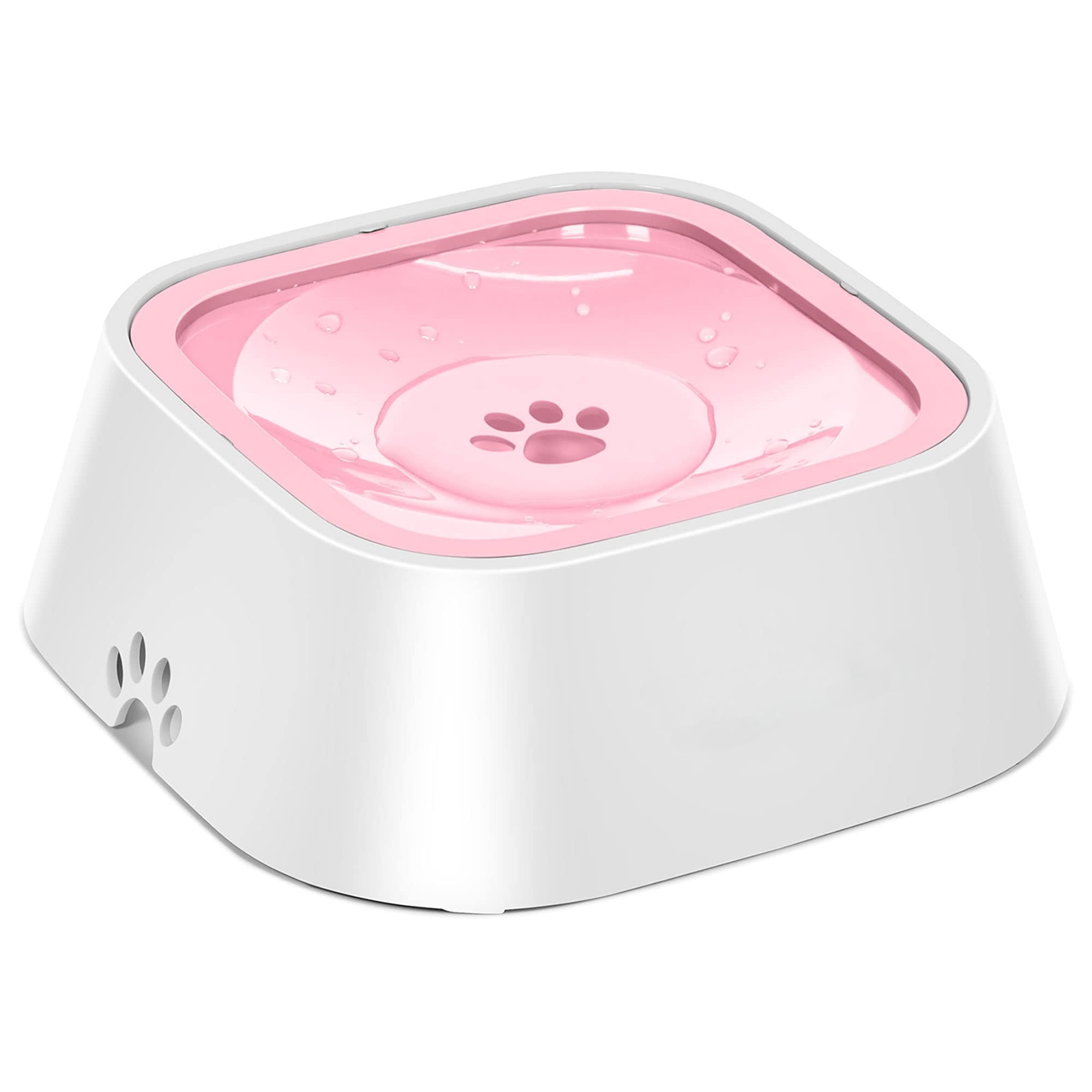 No-Spill Pet Water Bowl, Slow Water Feeder, No-Slip Pet Water Dispenser 35oz Feeder Bowl for Dogs and Cats-2Pcs