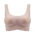 thumbnail image 1 of No Steel Rings Sports Bras Thin Seamless Beautiful Back Wrap Chest Strap Bra Pad Tube Top, 1 of 4