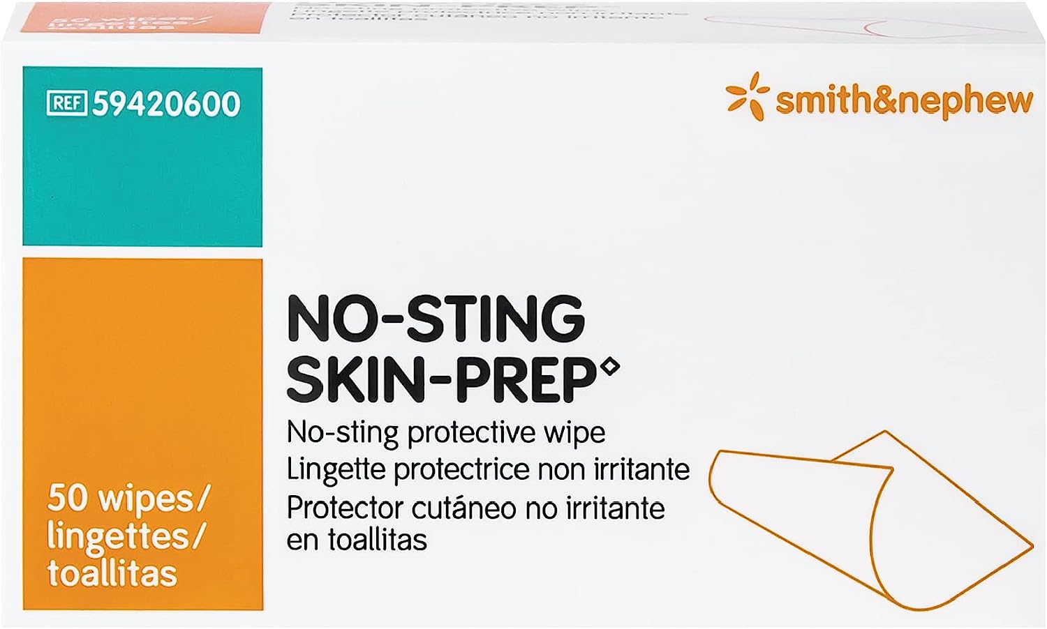 No-Sting Skin Prep Wipes 59420600 - Box of 50 - image 1 of 8