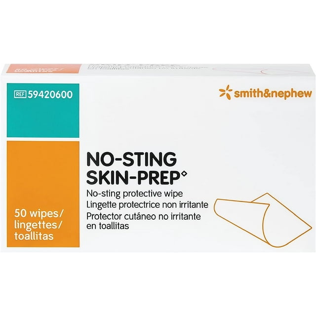 No-Sting Skin Prep Wipes 59420600 - Box of 50