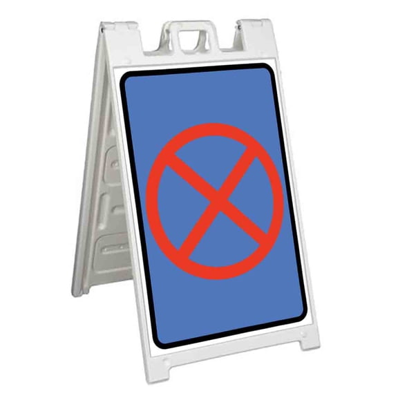 No Stopping (24" X 36") Standard A-Frame Signicade, Includes Decal Applied To Stand