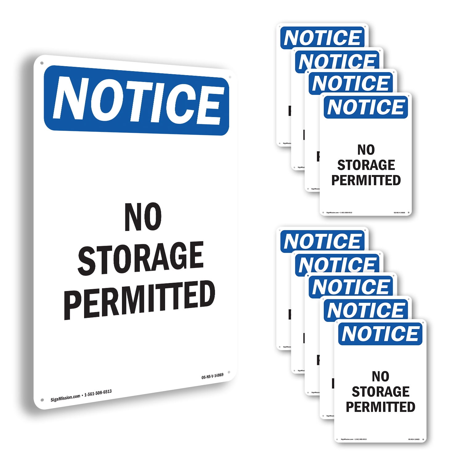 no-storage-permitted-osha-notice-rigid-plastic-sign-24-inch-x-18-inch