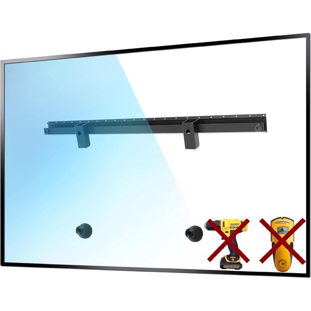 No Stud TV Wall Mount,No Drill TV Mount for 2255 in,Drywall Studless