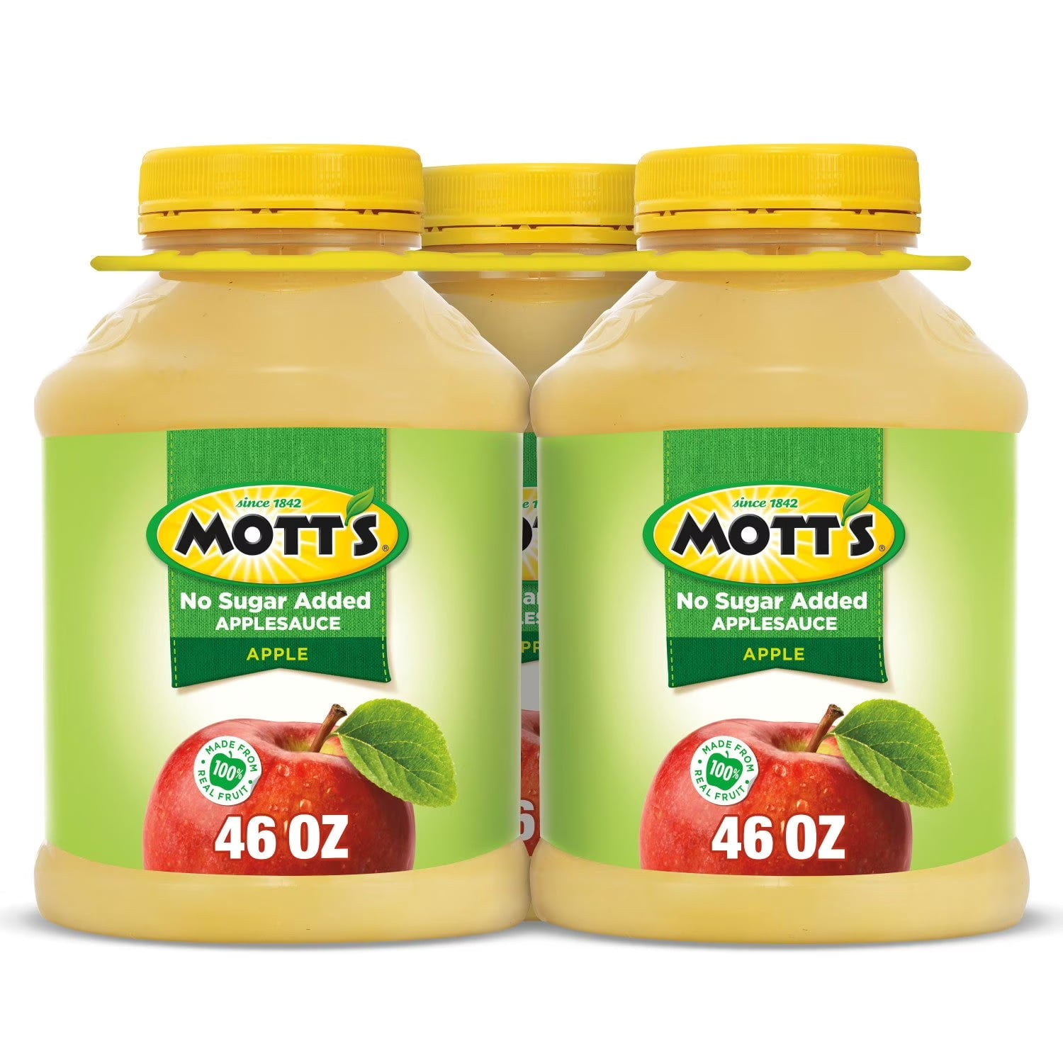 No Sugar Added Applesauce, 46 oz, 3-Pack