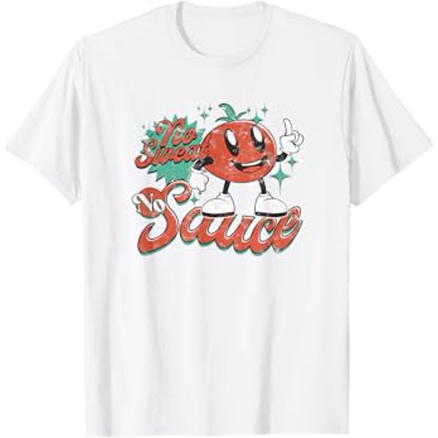 No Sweat No Sauce Pasta Noodles and Tomato Sauce TShirt