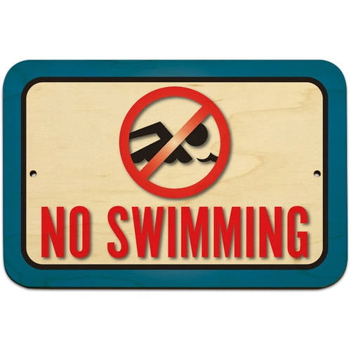 No Swimming Sign