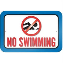 No Swimming Sign