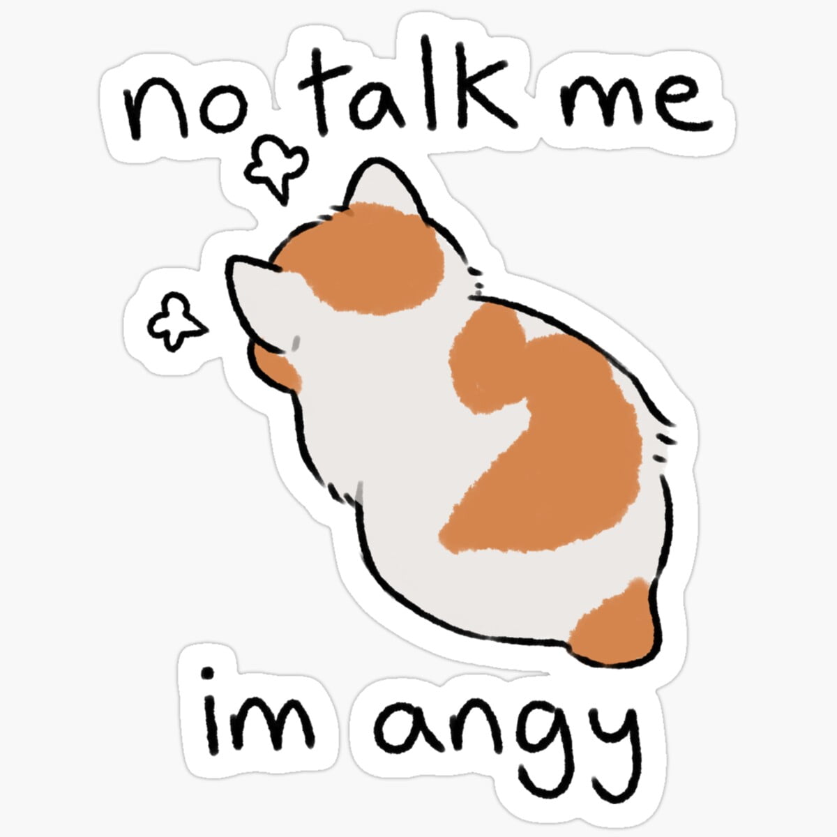 No Talk Me Sticker. Gift For You - Decorate Laptops, Water Bottles, And ...