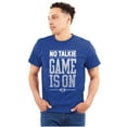thumbnail image 1 of No Talkie Game is On Football Men's Big & Tall Crewneck Graphic Tee Brisco Brands 4X, 1 of 5