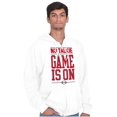 thumbnail image 1 of No Talkie Game is On Football Men's Big & Tall Graphic Zip Up Hoodie Brisco Brands 2X, 1 of 5