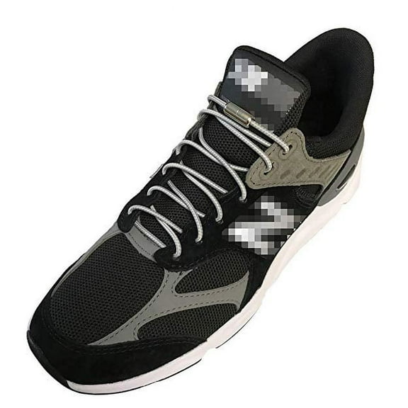 No Tie Elastic Round Lock Laces ShoeLaces for Kids Adults Triathlon Cycling Jogging Running Sports with Metal Turnbuckle