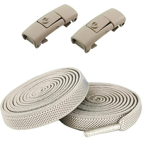 No Tie Elastic Shoelaces with shoelace lock clips for Adults Stretch Flat Tieless Shoe Lace for Sneakers