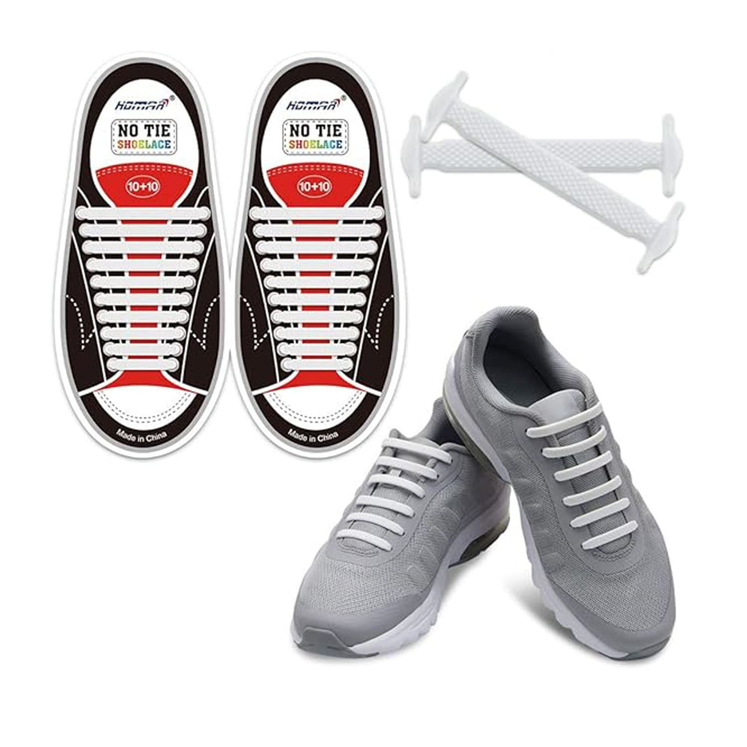 Silly Feet 10 Pairs Pastel No Tie Shoe Laces - Twisty Silly Feet 10 Pairs Pastel No Tie Shoe Laces - Twisty