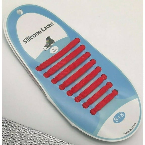 No Tie Shoe Laces for Adults and Kids - Silicone