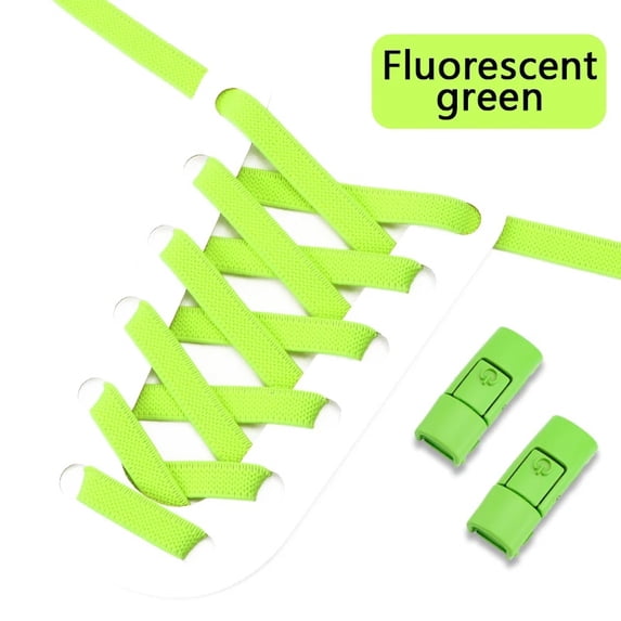No Tie Shoe laces Press Lock Shoelaces without ties Elastic Laces ...