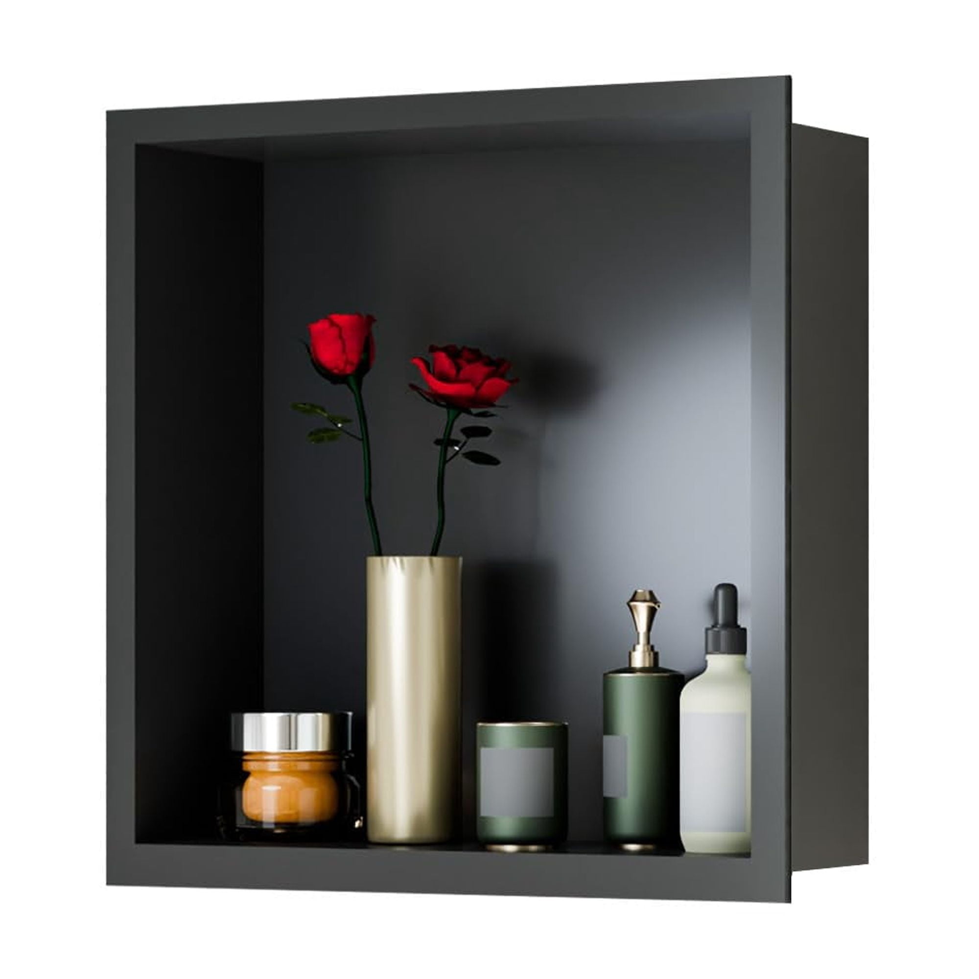 Waterproof Cuby No Tile Shower Niche, Stainless Steel Wall Niche, 1/2/3-Tier Bathroom ...