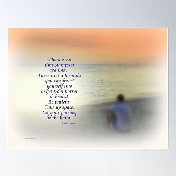 No Time Stamp On Trauma Poster Wall Art, Modern Wall Decor, 24x36 UNFRAMED