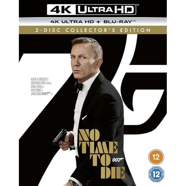 No Time To Die James Bond [4K Ultra-HD] [2021] [Blu-ray] [Region Free
