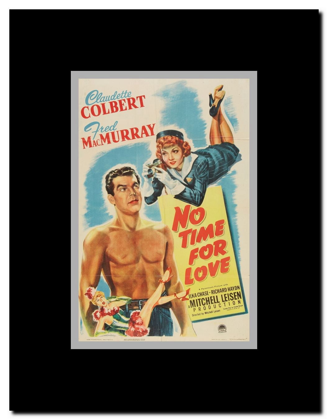 No Time for Love Framed Movie Poster