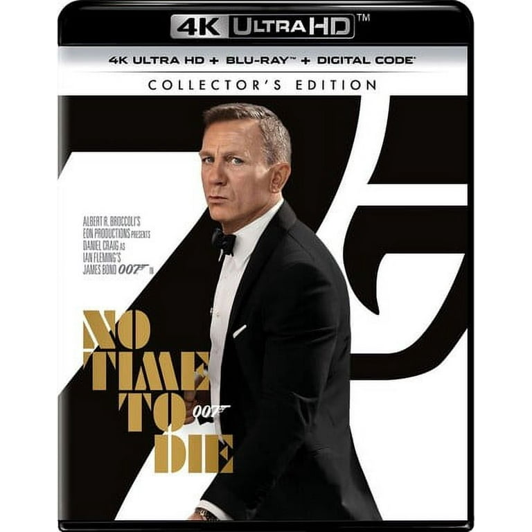 No Time to Die Blu-ray (4K Ultra HD + Digital Copy) - Walmart.com