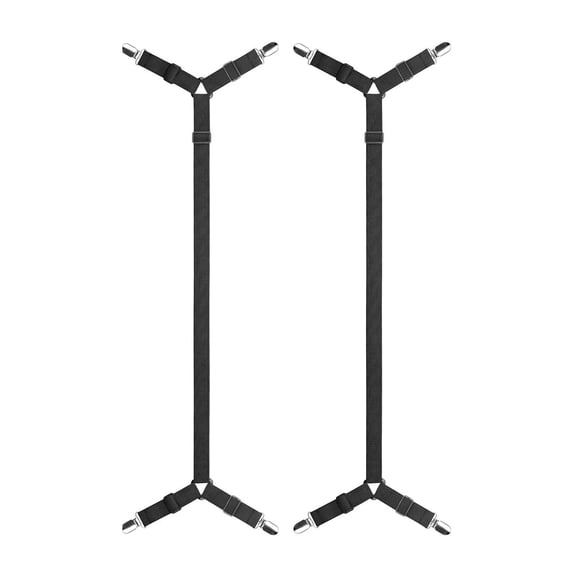 No-Tool Bed Sheet Fasteners, 2PCS Nonslip Clips Keep Bedding Tight Adjustable for Home & Family Use