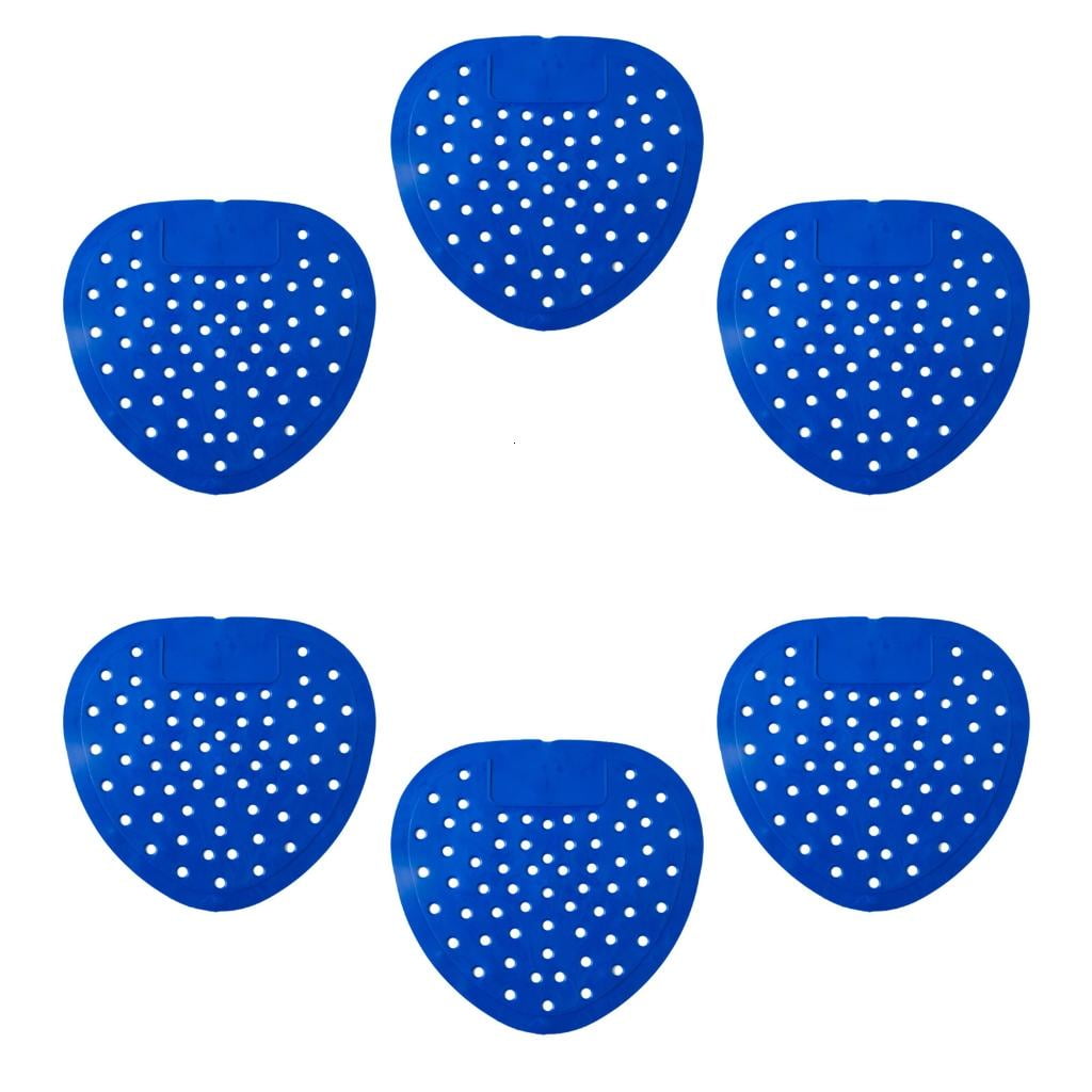 Urinal Mats For Men's Bathroom - 12 Pack Anti-Slip Absorbent Floor Mats, Dark Grey