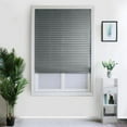thumbnail image 1 of No Tool Pleated Window Paper Shades Room Darkening Blinds Gray 24x71", 1 of 7