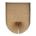 thumbnail image 1 of No Tools Cordless Pleated Window Shade Polyester Fabric Panel Drape Easy Install Light Filtering Blind for Arch Windows, 1 of 4