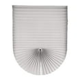 thumbnail image 1 of No Tools Cordless Pleated Window Shade Polyester Fabric Panel Drape Easy Install Light Filtering Blind for Arch Windows, 1 of 4