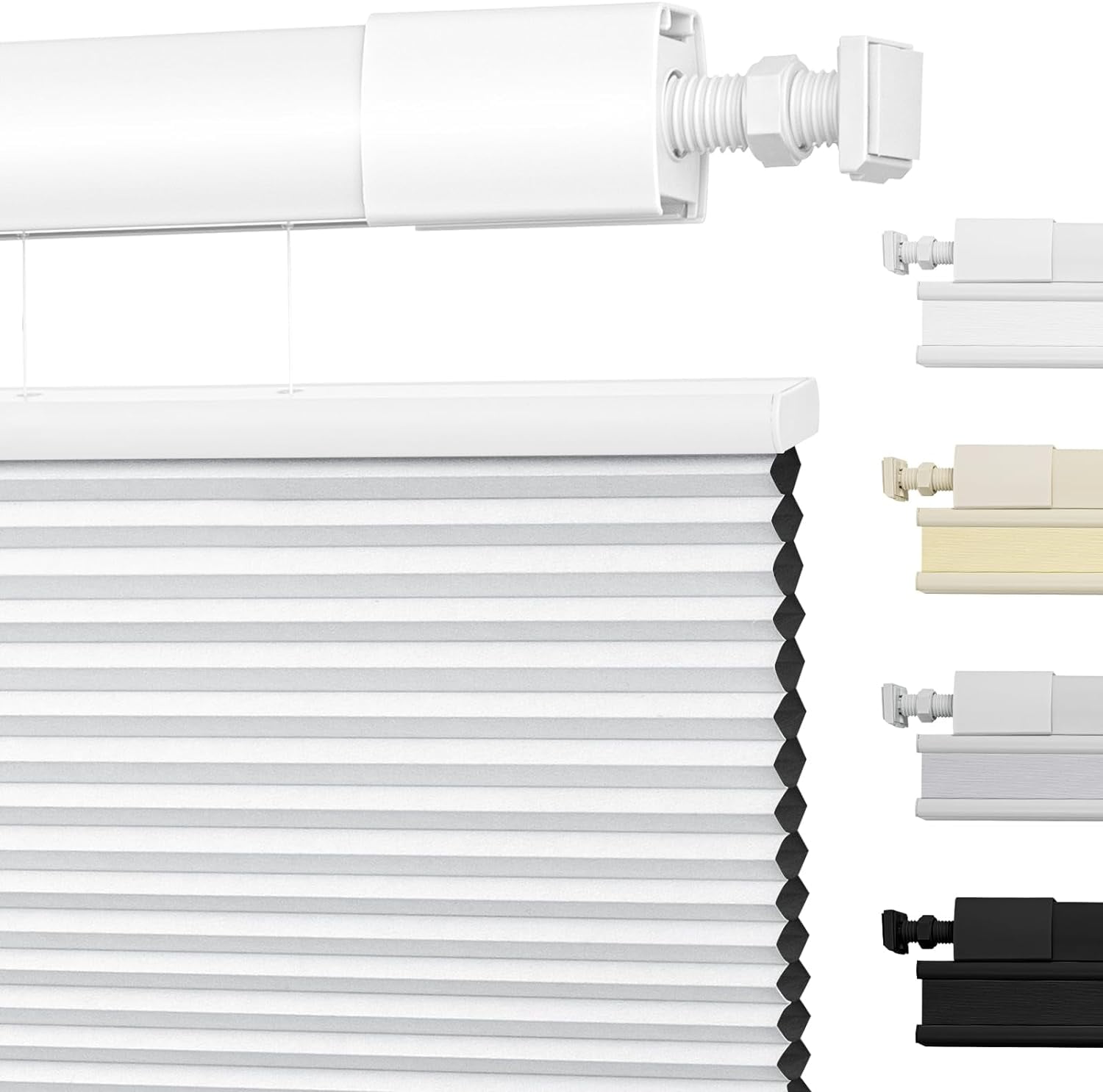 No Tools No Drill Shades for Indoor Window Blackout Top Down Bottom Up